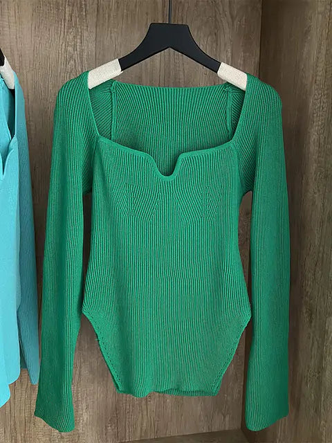 Long Sleeve Knitted Pullover