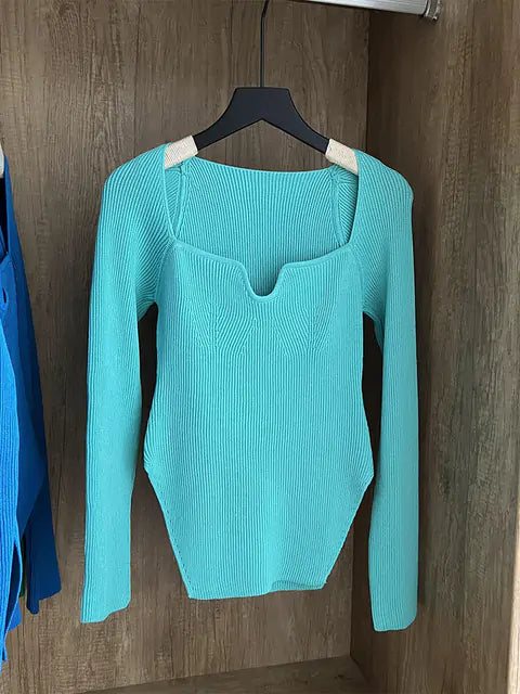 Long Sleeve Knitted Pullover